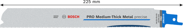 Precízny pílový kotúč Bosch PRO Medium-Thick Metal S1137BEF 225 mm.