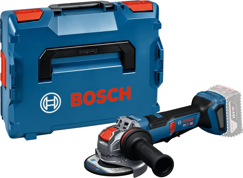 Akumulátorová uhlová brúska Bosch GWX18V-11PS s puzdrom.