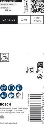 Pílový list do priamočiarej píly Bosch EXPERT Carbon Fibre Clean T 108 BHM 92 mm.