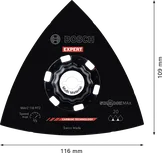 Brúsny tanier z tvrdokovu Bosch EXPERT MAVZ 116 RT2, 116 mm.
