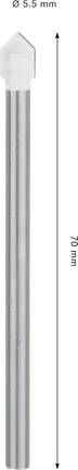Mäkký keramický vrták Bosch CYL-9 5,5 x 70 mm.