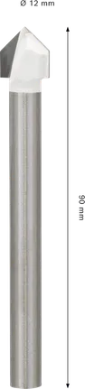 Mäkký keramický vrták Bosch CYL-9 12 x 90 mm.