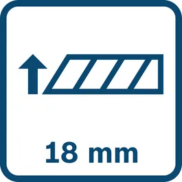 Veľkosť čepele 18 mm