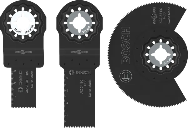 Sada čepelí Bosch na drevo a mäkký kov, 3-dielna.