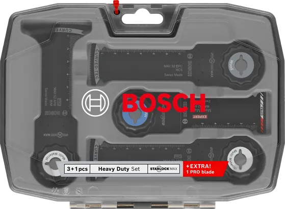 Sada oscilačných nožov Bosch Heavy Duty Starlock Max, 4 ks.