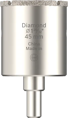 Diamantová dierová píla na dlaždice Bosch 45 mm na presné vŕtanie.