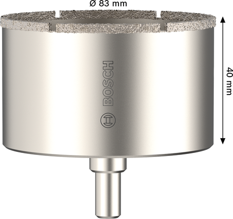 Dierová píla na dlaždice s upínacím hrotom Bosch 83 x 40 mm.