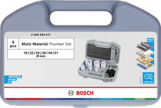 Súprava dierových píl Bosch Multi Material Plumber Set, 19 – 51 mm.