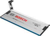 Uhlová vodiaca lišta Bosch FSN WAN s vyznačenými rozmermi.