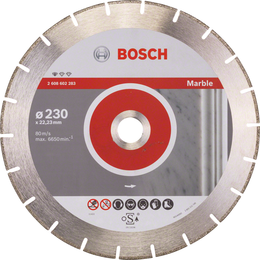 قرص قطع الماس من Bosch للرخام 230 مم.