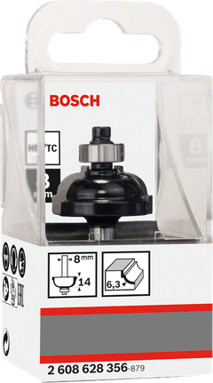 بت التوجيه التقريبي من Bosch 8 مم.