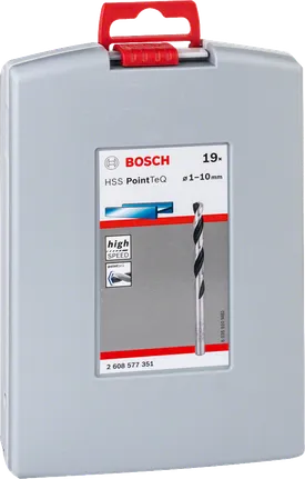مجموعة مثقاب Bosch HSS PointTeQ مقاس 1–10 مم.