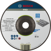 قرص طحن من الفولاذ المقاوم للصدأ من Bosch برو 180 × 7 مم للفولاذ المقاوم للصدأ.