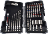 Bosch 35-piece HSS-G drill and screwdriver bit set.