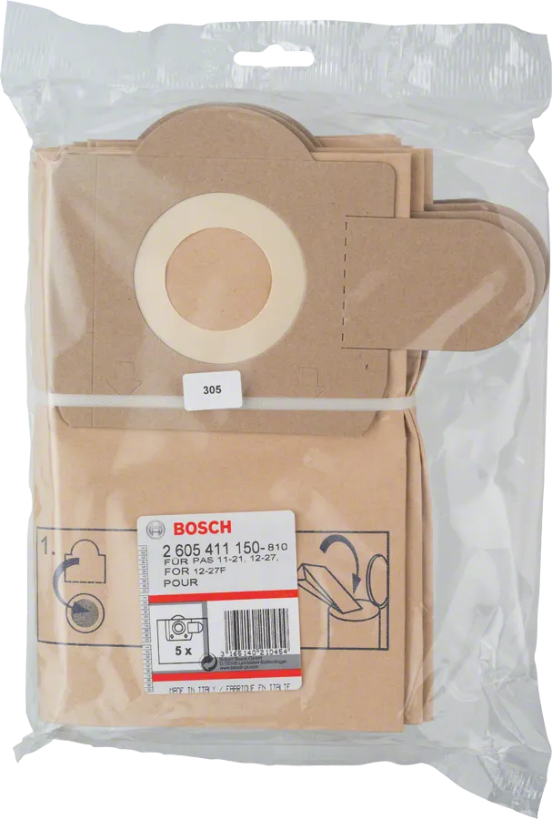Bosch paper filter bags 5 pack.