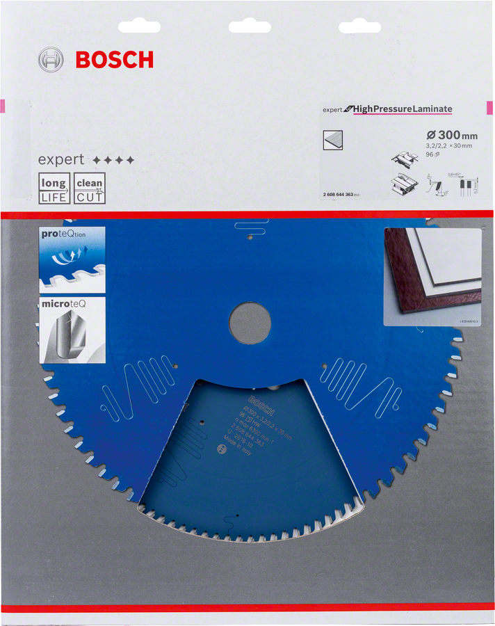 Bosch Expert HighPressureLaminate saw blade 300 mm.