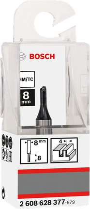 Bosch 8 mm straight router bit.