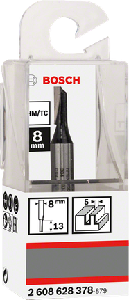 Bosch 8 mm straight router bit.