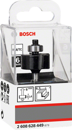 Bosch 6mm router bit packaging.