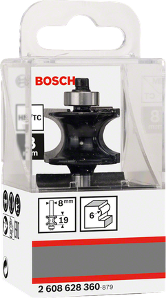Bosch 8mm edge router bit.