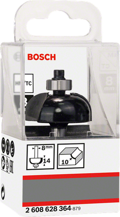 Bosch 8mm roundover router bit.