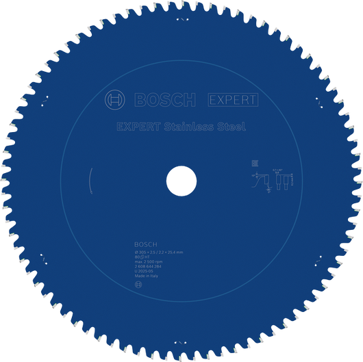Bosch EXPERT Stainless Steel Circular Saw Blade, 80 teeth.