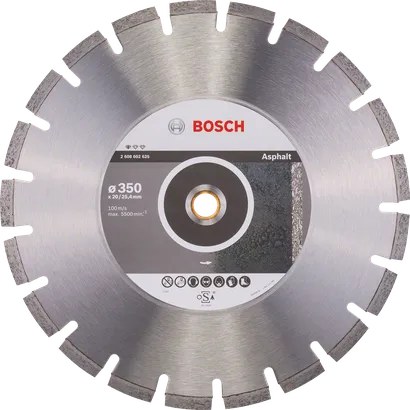 Disque à tronçonner diamanté Bosch Standard pour asphalte 350 mm.