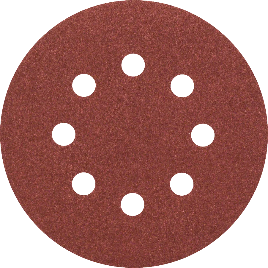 Feuille abrasive Bosch C430 125 mm, grain 120, 8 trous.