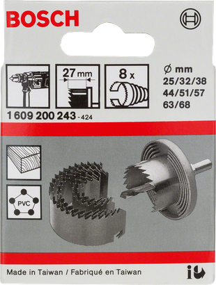 Bosch Professional scies-cloches 25-68 mm set de 8