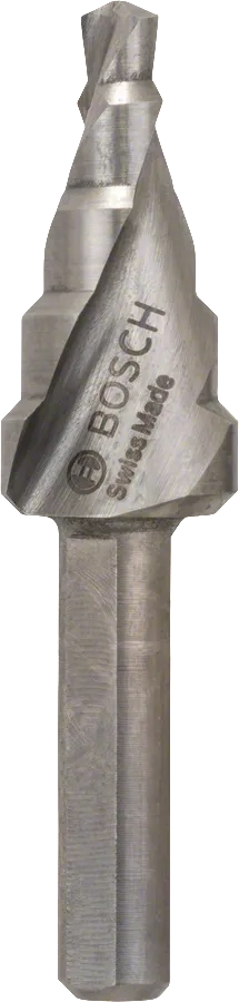 Foret étagé Bosch HSS pour un perçage précis.