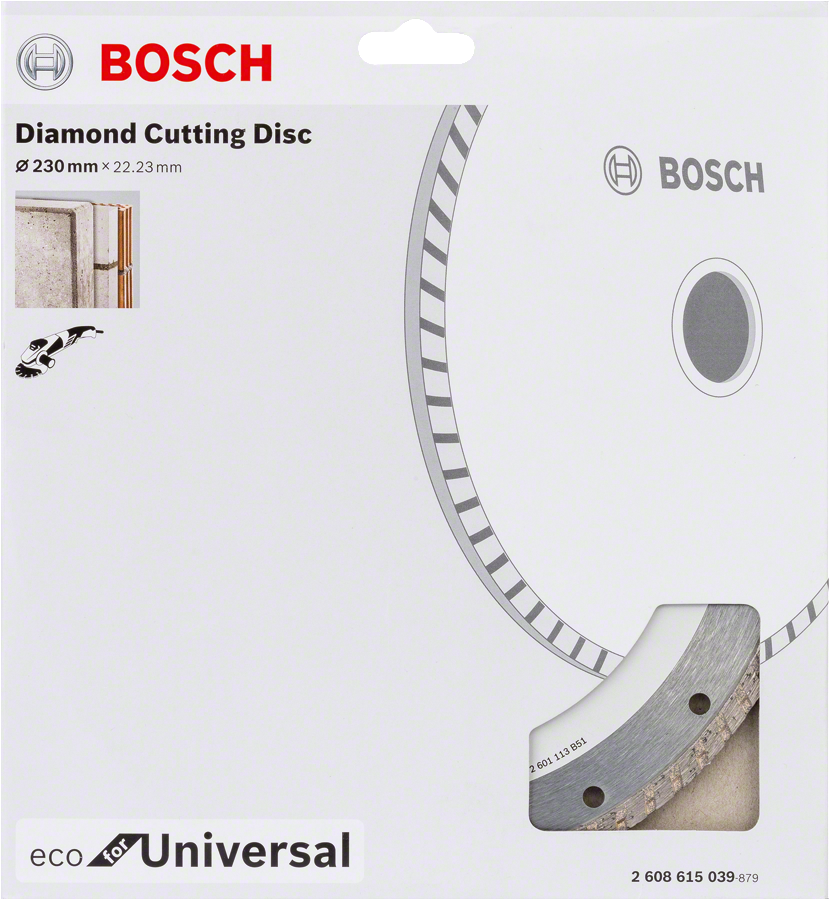 Disque de coupe diamanté Bosch à usage universel.