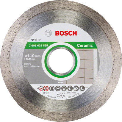 Disque à tronçonner diamanté Bosch Standard pour céramique 110 mm.