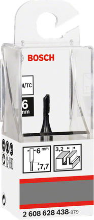 Fraise à défoncer Bosch 6 mm.