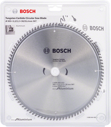 Lame de scie circulaire Bosch eco pour aluminium.