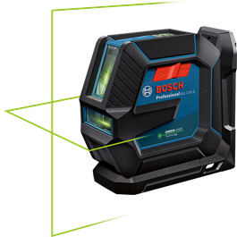 Outil de nivellement laser Bosch GLL 2-15 G avec faisceau vert.