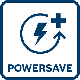  Quand le mode PowerSAVE est activé, le moteur s’active automatiquement dès que la vis touche le mur.