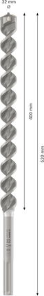 Foret à percussion Bosch PRO SDS max-4 32 x 400 x 520 mm.