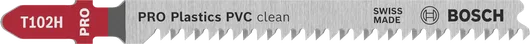 Lame de scie sauteuse Bosch PRO Plastics PVC clean T102H.