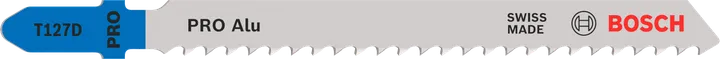 Lame de scie sauteuse Bosch PRO Alu T127D pour la découpe de l'aluminium.