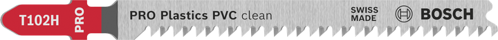 Lame de scie sauteuse Bosch PRO Plastics PVC clean T102H.