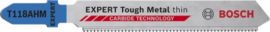 Lame de scie sauteuse Bosch EXPERT Tough Metal fine T118AHM.