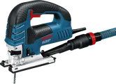 Scie sauteuse Bosch GST 150 BCE avec une puissance de 780 W et une profondeur de coupe du bois de 150 mm.