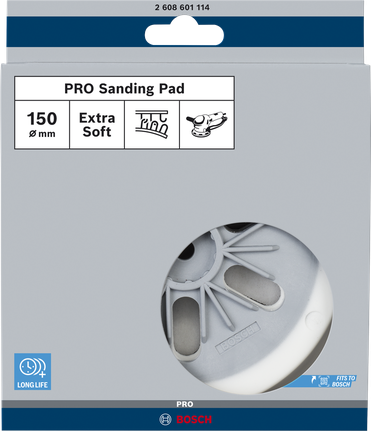 Disque de ponçage Bosch PRO extra-doux 150 mm.