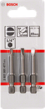 Bosch 3 parçalı 49 mm tornavida ucu seti.
