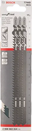 Bosch T 744 D dekupaj testere bıçağı, hızlı ahşap kesimi için.