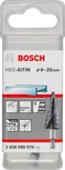 Bosch HSS-AlTiN kademeli matkap ucu 4-20 mm, paslanmaz çelik için.