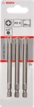 Bosch PZ3 89 mm tornavida uçları (üçlü set).