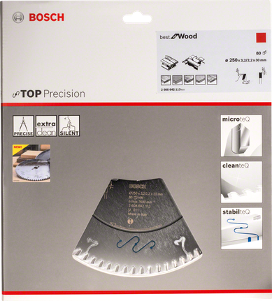 Bosch Top Precision Best for Wood 250×3.2×30 mm dairesel testere bıçağı.