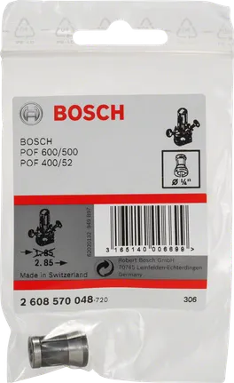 Bosch 1/4″ kilitleme somunu olmayan pens.