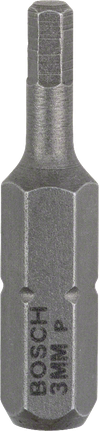 Bosch ekstra sert HEX3 25 mm tornavida ucu.